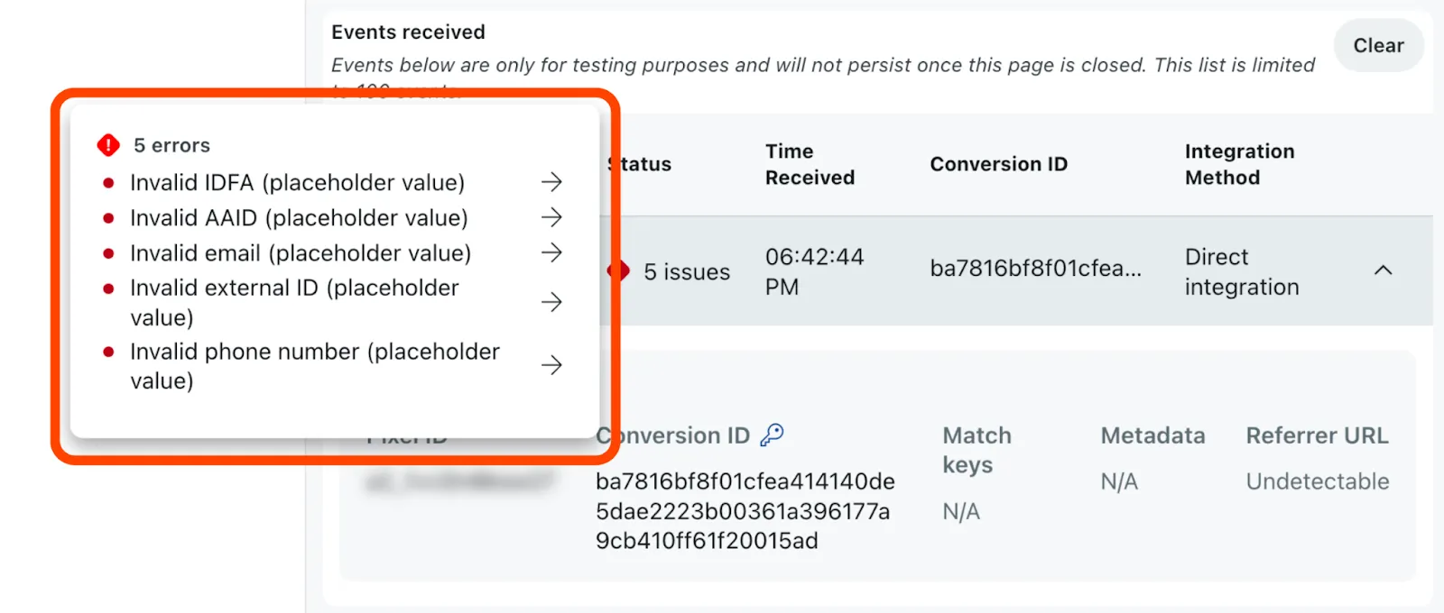 Example issue